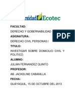  Domicilio Civil y Politico Fernandez