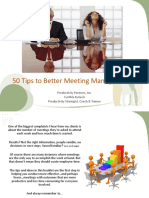 50 Tips To Better Meeting Management