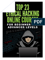 Top 23 Ethical Hacking Online Courses for Beginner and Advanced Levels