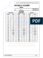 Narayana IIT Academy key solutions for JEE Advanced 2013 paper 1