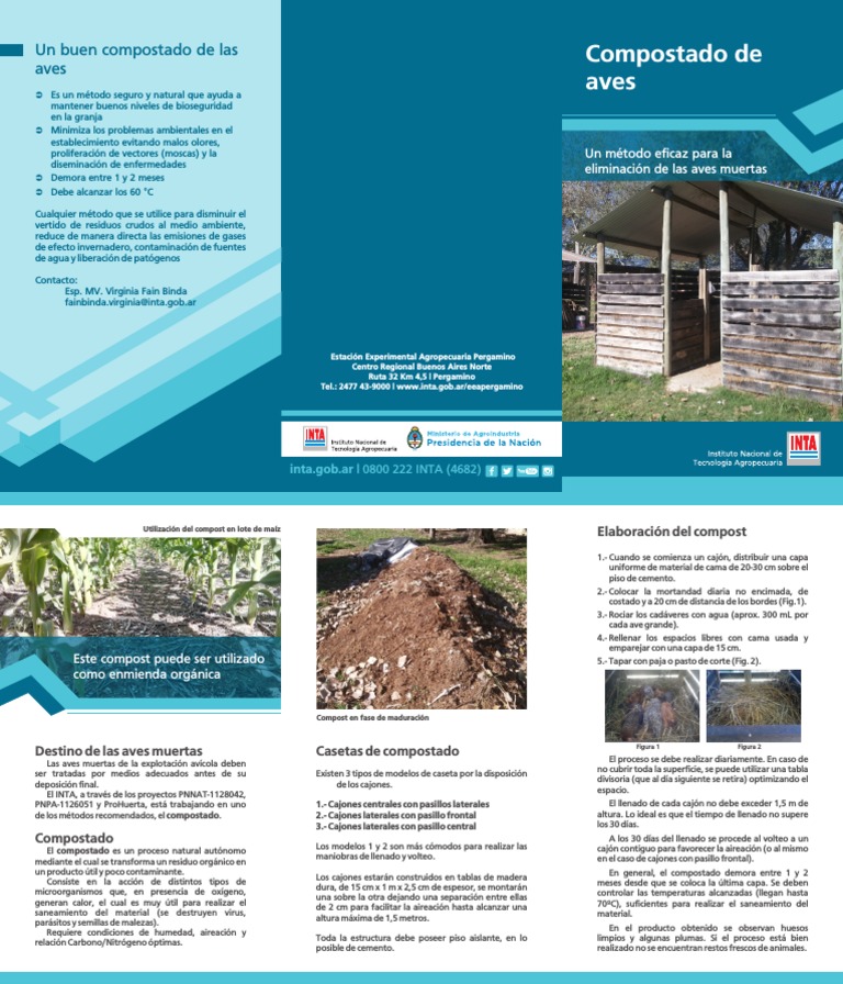 Inta Pergamino Compostado de Aves | PDF | Compost | Aves