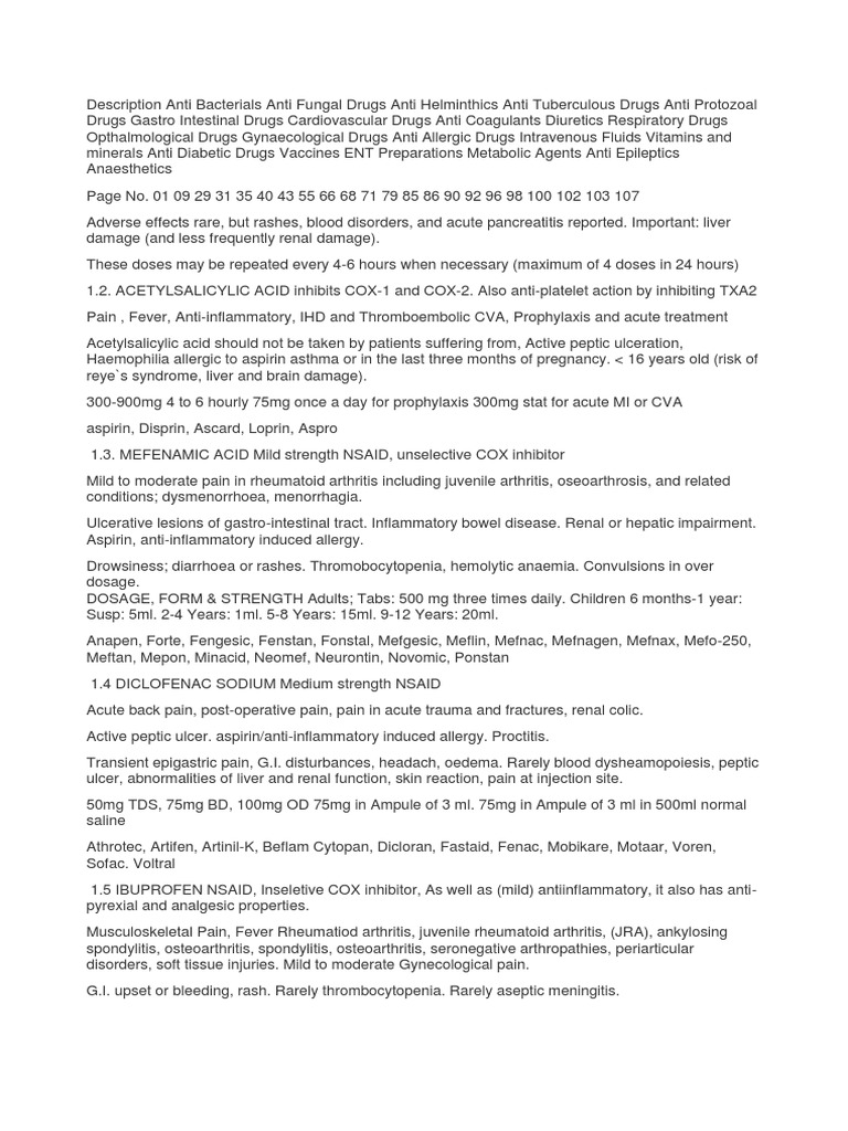 Document | PDF | Aspirin | Nonsteroidal Anti Inflammatory Drug