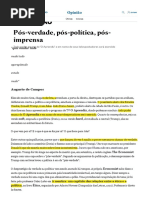 BUCCI, Eugenio - Pós-Verdade Pós-política Pós-imprensa (FOLHA) (L)