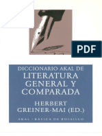 Diccionario Akal de Literatura General y Comparada - Greiner Mai Herbert PDF