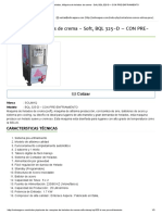 Maquina de Helados, Máquina de Helados de Crema - Soft, BQL 325-D - CON PRE-EnFRIAMIENTO