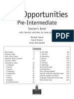 New Opportunities Pre-Intermediate Teacher's Book