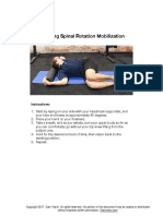 Sidelying Spinal Rotation Mobilization