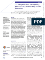 STARD 2015 Guidelines for Reporting Diagnostic Accuracy Studies