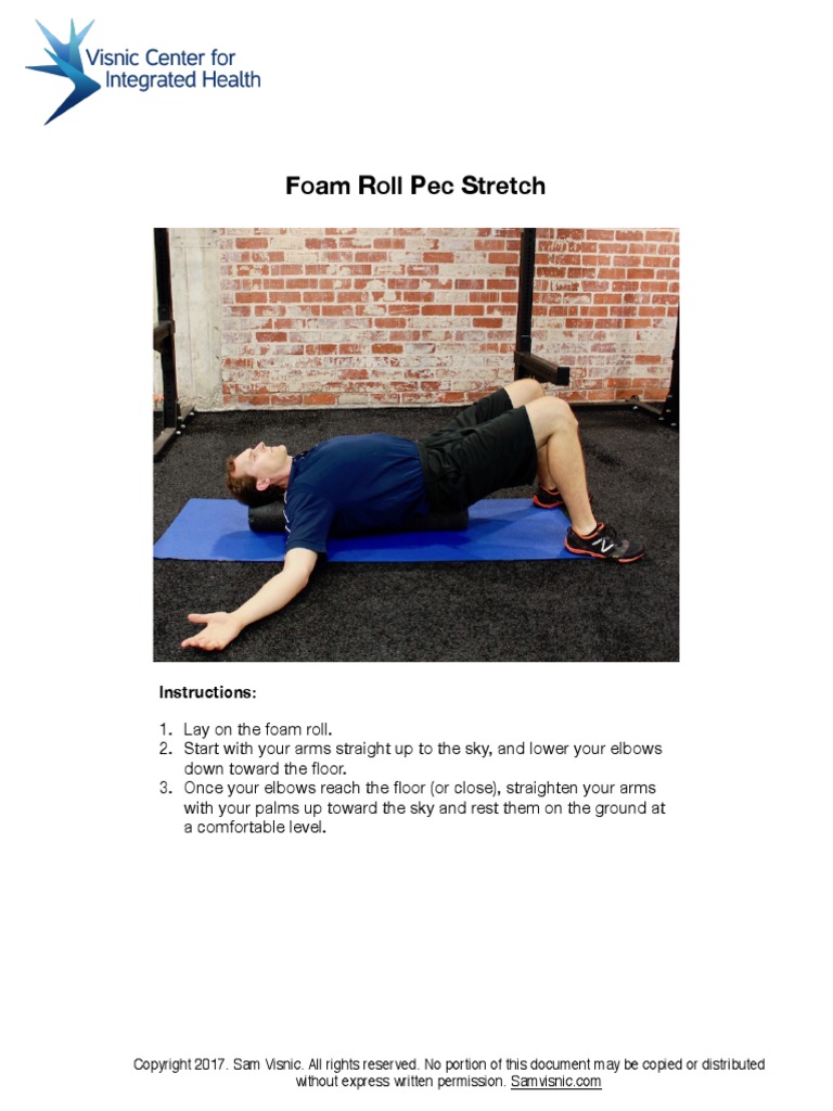Foam Roll Pec Stretch PDF