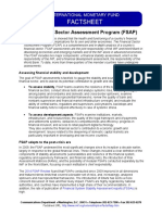 The Financial Sector Assessment Program (FSAP) : Assessing Financial Stability and Development