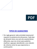 Tipos de Almacenes