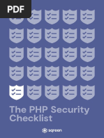 PHP Security Checklist