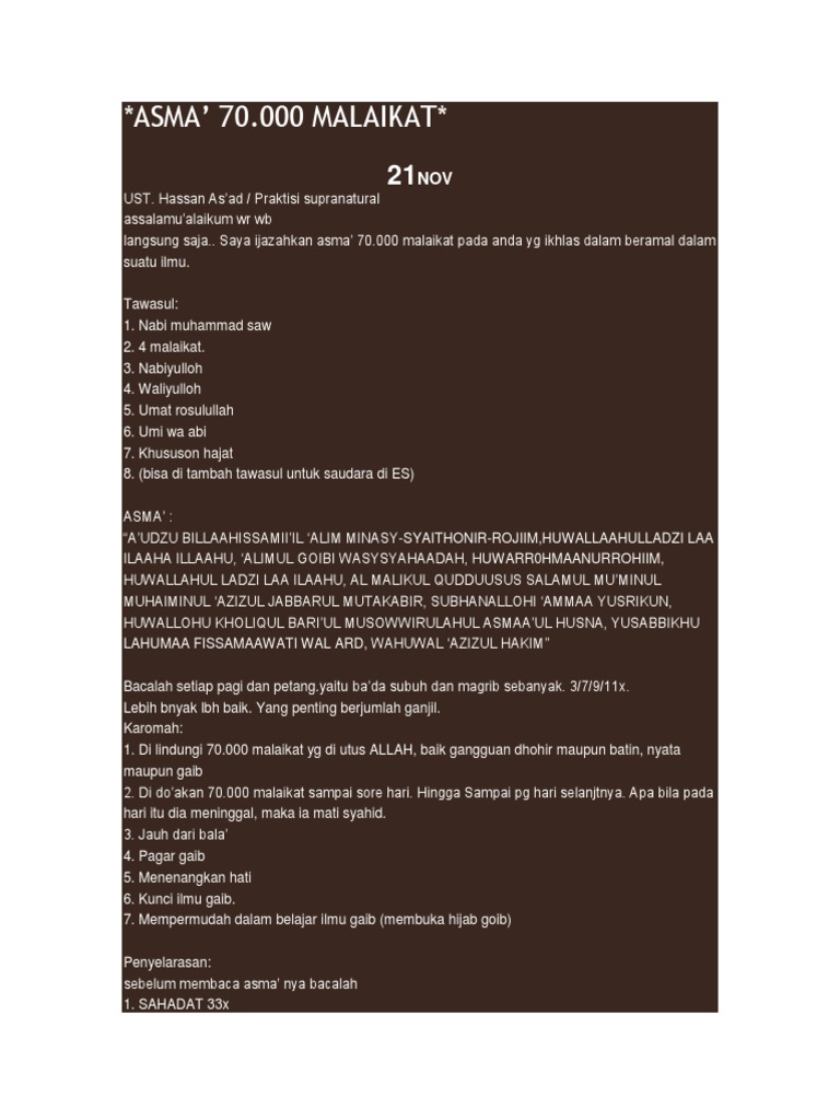 Asma | PDF | Agama & Spiritualitas