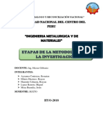 Etapas de La Metodologia de La Investigacion