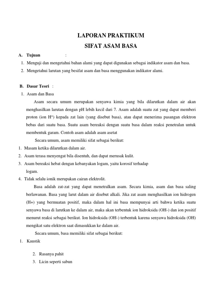 26++ Contoh Soal Indikator Alami Asam Basa - Contoh Soal Terbaru