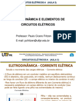 Aula 3 Eletrodinamica Elementos Circuitos Fonte Tensao Corren Te