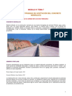 Tema 4.8. - Propiedades y Pruebas de Aceptación Del Concreto Hidraúlico