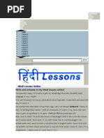 Download Hindi Lesson Online by mercy82 SN39540530 doc pdf