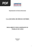 Regulamento Para Elaboração Do Tcc