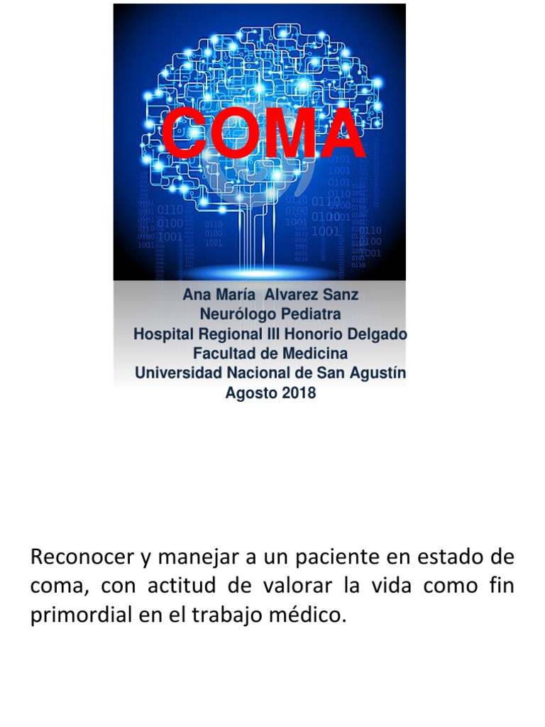 Coma | PDF | Coma | Ciencias de la Salud