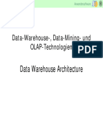 Data Warehouse Architecture - Anwendersoftware