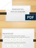 Bahagi Ng Pananaliksik