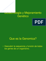 Biotecnologia y Mejoramiento Genetico