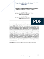 CG Mechanisms & Financial Performance On Listed Firms in Nigeria - A Content Analysis PDF