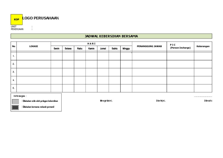 jadwal-kebersihan-general-cleaning-schedule-pdf