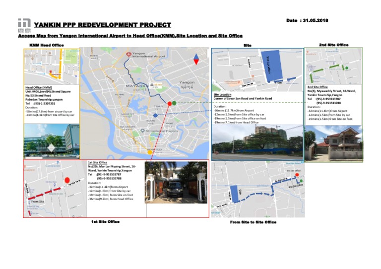 Yangon Airport to KMM Office Map | PDF | Nature