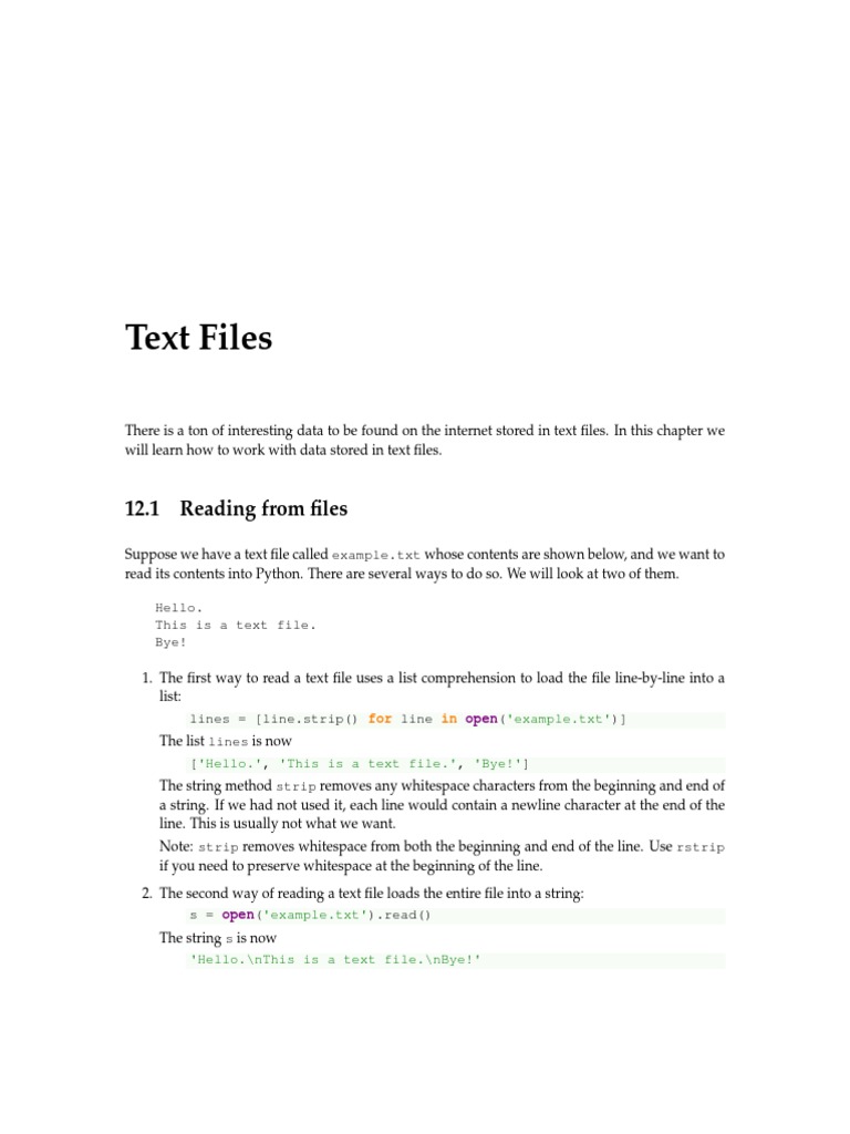 Text%2 BFiles | PDF | Text File | Computer File