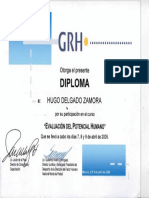 Diploma Potencial Humano CP Hugo Delgado