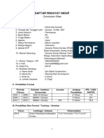 Daftar Riwayat Hidup Erlina