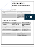 I F Prac. No. 5 Modem NIC IP