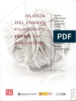 AA - VV - Antologia Del Ensayo Filosofico Joven en Argentina PDF