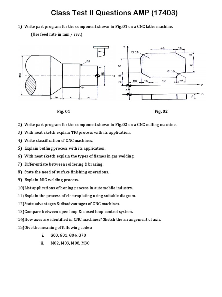 CNC Machining and Welding Test Questions | PDF | Computers