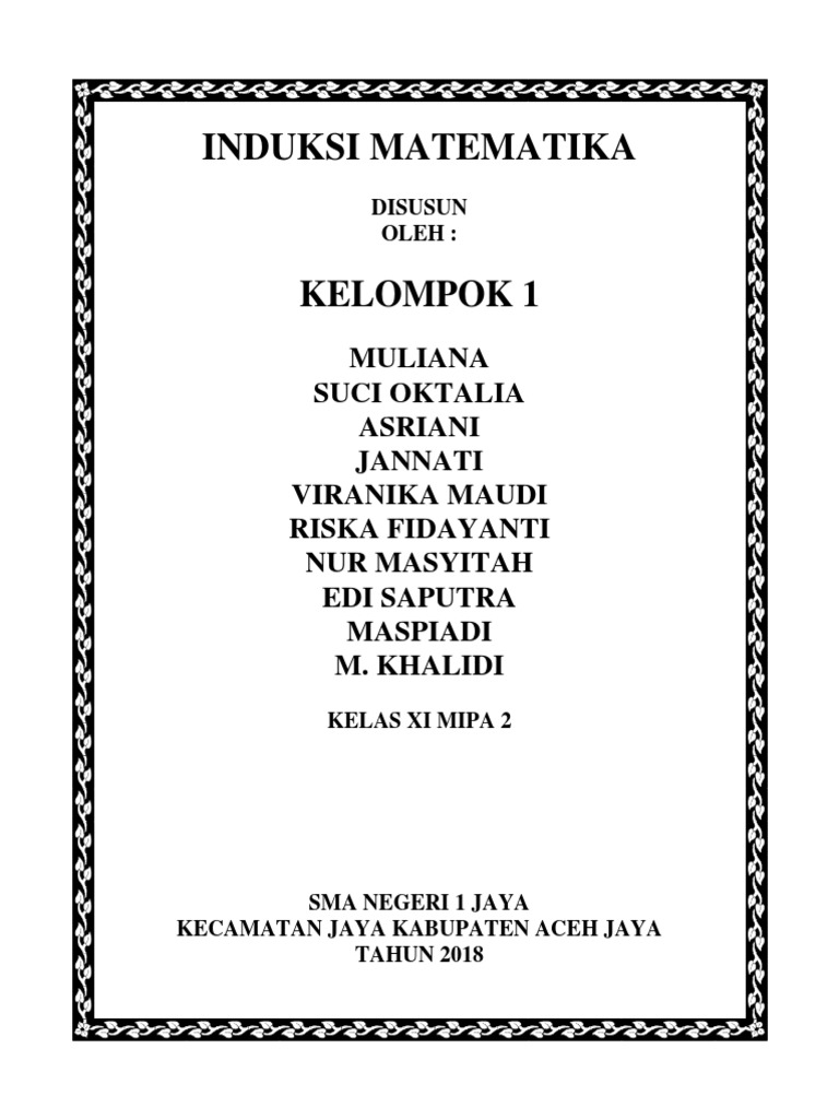 366120858 Contoh Makalah Induksi Matematika