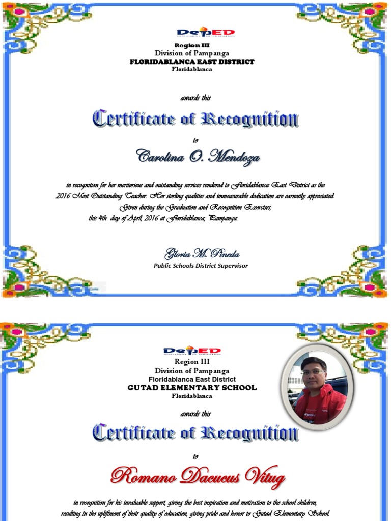 2016 MOT Certificate PDF