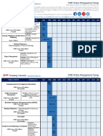 SMD 2019 Training Calendar