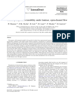 Calcite Precipitation Instability Under