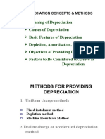 Depreciation Concepts & Methods