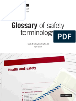 Glossary of Safety: Terminology