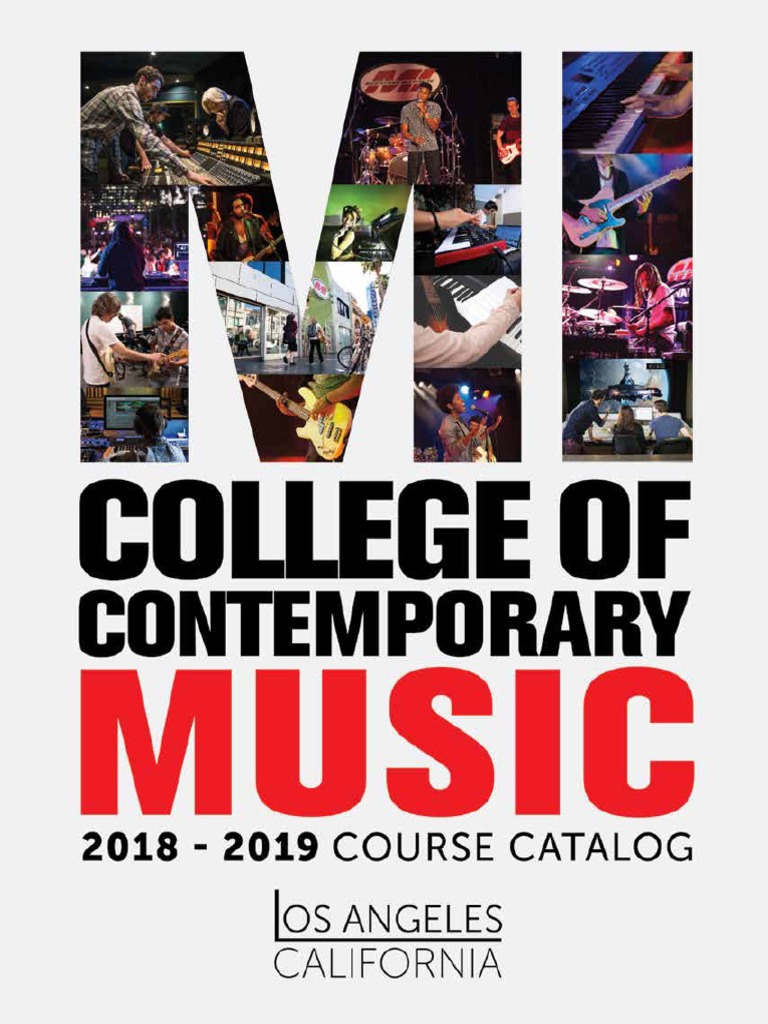 MI Catalog - 18 19 10.25 FINAL | PDF | Audio Engineer | Associate Degree
