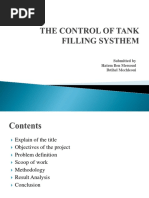 Control of Tank Filling System