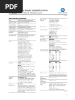 Konica Minolta Bizhub 554e 454e Spec and Install Guide