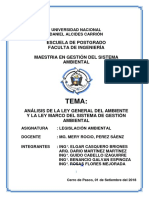 Grupo 2 Ponencia Analisis de La Ley de Gestion Ambiental Posgrado Undac - Pasco 2018