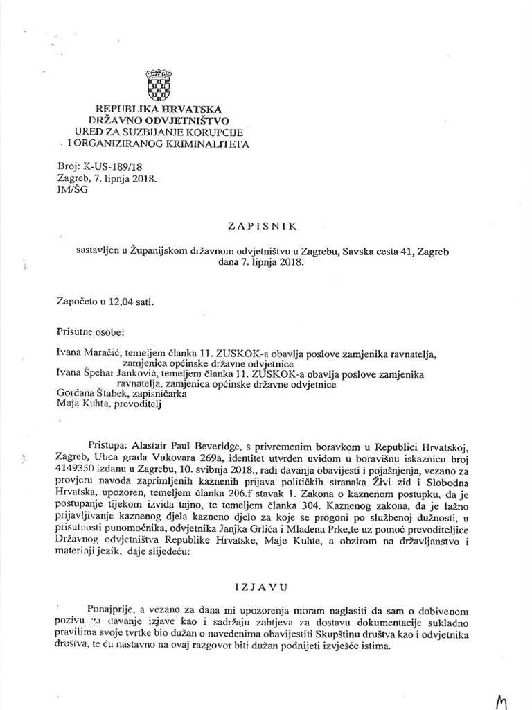 Zapisnik | PDF