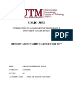 UMJG 3032: Report About Mjiit Career Fair 2017