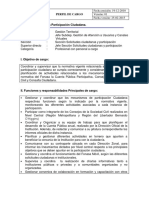 Coordinador de Área Participación Ciudadana