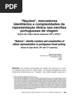 Nações, marcadores identitários e complexidades da representação étnica nas escritas PT de viagem